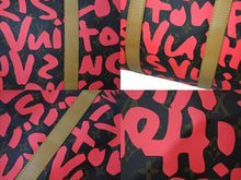 Load image into Gallery viewer, 新品同様 LOUIS VUITTON ルイヴィトン モノグラム グラフティ キーポル50 ボストンバッグ ピンク スプラウス M93698 中古 4c072887