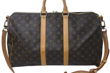 Load image into Gallery viewer, LOUIS VUITTON ルイヴィトン キーポル バンドリエール45 ボストンバッグ M41418 モノグラム ブラウン 美品 中古 4c073111