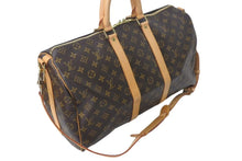 Load image into Gallery viewer, LOUIS VUITTON ルイヴィトン キーポル バンドリエール45 ボストンバッグ M41418 モノグラム ブラウン 美品 中古 4c073111