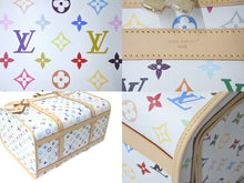 Load image into Gallery viewer, 新品未使用 LOUIS VUITTON ルイヴィトン LV x TM サック・シアン NM M13741 ドッグバッグ モノグラム マルチカラー ホワイト 村上隆 中古 4c073196