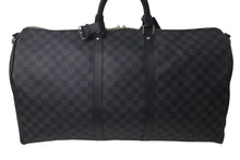 Load image into Gallery viewer, 新品同様 LOUIS VUITTON ルイヴィトン キーポル バンドリエール55 ボストンバッグ N41413 ダミエグラフィット ブラック 中古 4c073245