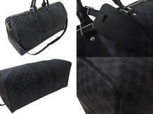 Load image into Gallery viewer, 新品同様 LOUIS VUITTON ルイヴィトン キーポル バンドリエール55 ボストンバッグ N41413 ダミエグラフィット ブラック 中古 4c073245