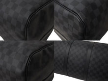 Load image into Gallery viewer, 新品同様 LOUIS VUITTON ルイヴィトン キーポル バンドリエール55 ボストンバッグ N41413 ダミエグラフィット ブラック 中古 4c073245