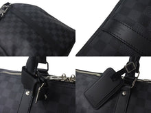Load image into Gallery viewer, 新品同様 LOUIS VUITTON ルイヴィトン キーポル バンドリエール55 ボストンバッグ N41413 ダミエグラフィット ブラック 中古 4c073245