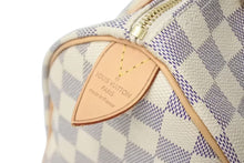 Load image into Gallery viewer, 新品同様 LOUIS VUITTON ルイヴィトン スピーディ25 ハンドバッグ N41371 ダミエアズールキャンバス ホワイト ブラウン 中古 4c073357