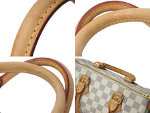 Load image into Gallery viewer, 新品同様 LOUIS VUITTON ルイヴィトン スピーディ25 ハンドバッグ N41371 ダミエアズールキャンバス ホワイト ブラウン 中古 4c073358