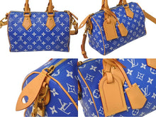Load image into Gallery viewer, 新品未使用 LOUIS VUITTON ルイヴィトン スピーディ P9 バンドリエール 25 ボストンバッグ M24424 ブルー ホワイト 中古 4c073984