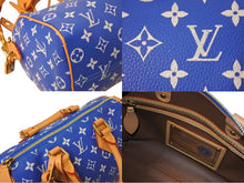 Load image into Gallery viewer, 新品未使用 LOUIS VUITTON ルイヴィトン スピーディ P9 バンドリエール 25 ボストンバッグ M24424 ブルー ホワイト 中古 4c073984