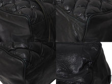 Load image into Gallery viewer, BALENCIAGA バレンシアガ マトラッセ シティ ハンドバッグ ブラック カーフ シルバー金具 ミニボストン 鞄 168031 美品 中古 4c074324