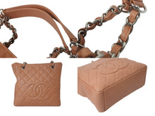 Load image into Gallery viewer, 極美品 CHANEL シャネル マトラッセ PST キャビアスキン サーモンピンク ハンドバッグ A20994 シルバー金具 中古 4c074362