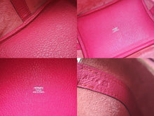 Load image into Gallery viewer, HERMES エルメス ピコタンPM ハンドバッグ ローズショッキング アニス □K刻印 シルバー金具 美品 中古 4c074395