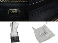 Load image into Gallery viewer, 新品同様 PRADA プラダ ガレリア ハンドバッグ ショルダーバッグ ミディアム 1BA863 サフィアーノレザー ブラック ゴールド金具 中古 4c074435