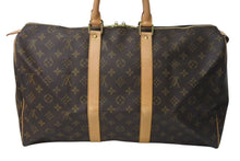 Load image into Gallery viewer, LOUIS VUITTON ルイヴィトン キーポル 40 ボストンバック M41522 モノグラム ブラウン 美品 中古 4c074447