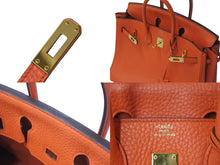 Load image into Gallery viewer, HERMES エルメス バーキン25 ハンドバッグ T刻印 トゴ カプシーヌ ゴールド金具 美品 中古 4c074464