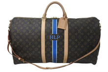 Load image into Gallery viewer, 未使用 LOUIS VUITTON ルイヴィトン キーポル バンドリエール 60 イニシャル HLP ブルー モノグラムキャンバス M41412 中古 4c074528