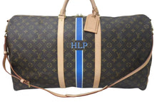 Load image into Gallery viewer, 未使用 LOUIS VUITTON ルイヴィトン キーポル バンドリエール 60 イニシャル HLP ブルー モノグラムキャンバス M41412 中古 4c074528