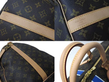 Load image into Gallery viewer, 未使用 LOUIS VUITTON ルイヴィトン キーポル バンドリエール 60 イニシャル HLP ブルー モノグラムキャンバス M41412 中古 4c074528