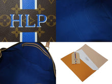 Load image into Gallery viewer, 未使用 LOUIS VUITTON ルイヴィトン キーポル バンドリエール 60 イニシャル HLP ブルー モノグラムキャンバス M41412 中古 4c074528