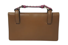 Load image into Gallery viewer, VALENTINO ヴァレンティノ ハンドバッグ ロックスタッズ イタリア製 レザー ブラウン ピンク ゴールド金具 美品 中古 4c074838