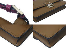 Load image into Gallery viewer, VALENTINO ヴァレンティノ ハンドバッグ ロックスタッズ イタリア製 レザー ブラウン ピンク ゴールド金具 美品 中古 4c074838