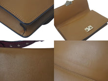 Load image into Gallery viewer, VALENTINO ヴァレンティノ ハンドバッグ ロックスタッズ イタリア製 レザー ブラウン ピンク ゴールド金具 美品 中古 4c074838