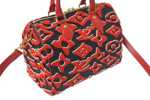 Load image into Gallery viewer, 新品未使用 LOUIS VUITTON × UF ルイヴィトン × ウルス フィッシャー スピーディバンドリエール25 ハンドバッグ M45552 レッド 中古 4c075052