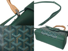 Load image into Gallery viewer, 極美品 GOYARD ゴヤール サイゴン ミニ ソフトバッグ 2WAY ハンドバッグ SAIGONMINTY09CL09P グリーン シルバー金具 中古 4c075053