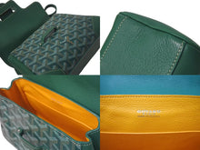 Load image into Gallery viewer, 極美品 GOYARD ゴヤール サイゴン ミニ ソフトバッグ 2WAY ハンドバッグ SAIGONMINTY09CL09P グリーン シルバー金具 中古 4c075053