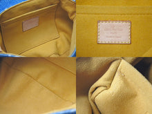 Load image into Gallery viewer, LOUIS VUITTON ルイヴィトン ミニプリーティ ハンドバッグ M95050 モノグラムデニム レザー ブルー 美品 中古 4c075070