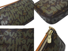 Load image into Gallery viewer, LOUIS VUITTON ルイヴィトン ポシェットアクセソワールモノグラムグラフィティ M92191 ハンドバッグ カーキ 美品 中古 4c075132