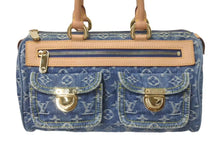 Load image into Gallery viewer, 極美品 LOUIS VUITTON ルイヴィトン ネオスピーディ ハンドバッグ M95019 モノグラムデニム ゴールド金具 中古 4c075142