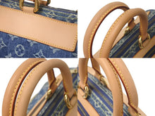 Load image into Gallery viewer, 極美品 LOUIS VUITTON ルイヴィトン ネオスピーディ ハンドバッグ M95019 モノグラムデニム ゴールド金具 中古 4c075142