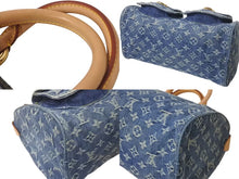 Load image into Gallery viewer, 極美品 LOUIS VUITTON ルイヴィトン ネオスピーディ ハンドバッグ M95019 モノグラムデニム ゴールド金具 中古 4c075142
