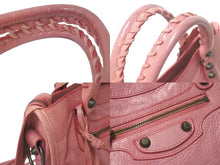 Load image into Gallery viewer, BALENCIAGA バレンシアガ ハンドバッグ Classic Mini City Bag クラシック ミニ シティ ピンク レザー 300295 美品 中古 4c075214