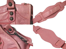 Load image into Gallery viewer, BALENCIAGA バレンシアガ ハンドバッグ Classic Mini City Bag クラシック ミニ シティ ピンク レザー 300295 美品 中古 4c075214