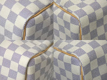 Load image into Gallery viewer, LOUIS VUITTON ルイヴィトン ハンドバッグ スピーディ25 ダミエアズール N41534 ホワイト グレー ゴールド金具 美品 中古 4c075216