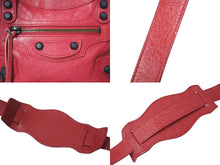 Load image into Gallery viewer, BALENCIAGA バレンシアガ ハンドバッグ Mini City Bag クラシック ミニ シティ ピンクレッド 300295 レザー 美品 中古 4c075229