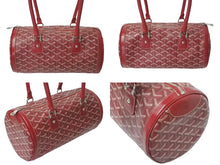 Load image into Gallery viewer, 極美品 GOYARD ゴヤール KIOS キオス PM 限定品 ゴヤールディンキャンバス レッド シルバー金具 中古 4c075230