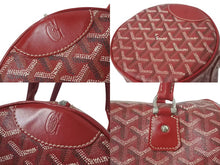Load image into Gallery viewer, 極美品 GOYARD ゴヤール KIOS キオス PM 限定品 ゴヤールディンキャンバス レッド シルバー金具 中古 4c075230