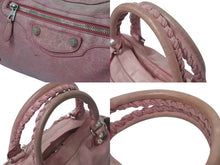 Load image into Gallery viewer, BALENCIAGA バレンシアガ ハンドバッグ 240578 ザ ジャイアント タウン ピンク レザー 良品 中古 4c075232
