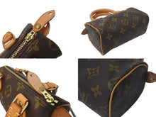 Load image into Gallery viewer, 極美品 LOUIS VUITTON ルイヴィトン ミニスピーディ ハンドバッグ モノグラム M41534 PVC ブラウン ゴールド金具 中古 4c075242