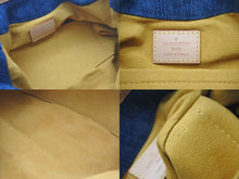 Load image into Gallery viewer, 新品同様 LOUIS VUITTON ルイヴィトン モノグラムデニム ミニプリーティ PM ハンドバッグ M95020 レザー ブルー 中古 4c075247