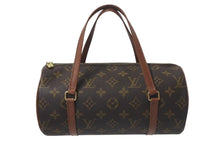 Load image into Gallery viewer, 極美品 LOUIS VUITTON ルイヴィトン パピヨンPM 26 筒形 ハンドバック ブラウン モノグラム M51386 中古 4c075290