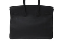 Load image into Gallery viewer, 極美品 HERMES エルメス BIRKIN バーキン35 ハンドバッグ トゴ ブラック シルバー金具 X刻印 2016年製 中古 4c075292