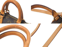 Load image into Gallery viewer, LOUIS VUITTON ルイヴィトン ミニスピーディ ハンドバッグ モノグラム M41534 スト付き PVC ブラウン ゴールド金具 美品 中古 4c075295