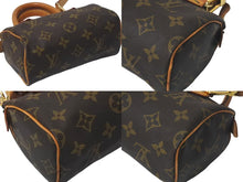 Load image into Gallery viewer, LOUIS VUITTON ルイヴィトン ミニスピーディ ハンドバッグ モノグラム M41534 スト付き PVC ブラウン ゴールド金具 美品 中古 4c075295