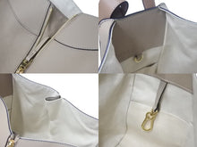 Load image into Gallery viewer, 新品同様 LOEWE ロエベ ハンモックバッグ スモール 2WAY ハンドバッグ サンド ソフトグレインカーフ 387 12KBN60 ショルダーバッグ 中古 4c075305