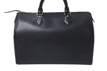 Load image into Gallery viewer, 極美品 LOUIS VUITTON ルイヴィトン スピーディ30 ハンドバッグ M59022 エピレザー ブラック ゴールド金具 中古 4c075310