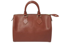 Load image into Gallery viewer, LOUIS VUITTON ルイヴィトン ハンドバッグ スピーディ25 M43003 ゴールド金具 ブラウン エピレザー 美品 中古 4c075316