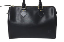 Load image into Gallery viewer, LOUIS VUITTON ルイヴィトン スピーディ30 ハンドバッグ M59032 エピレザー ブラック ゴールド金具 美品 中古 4c075317